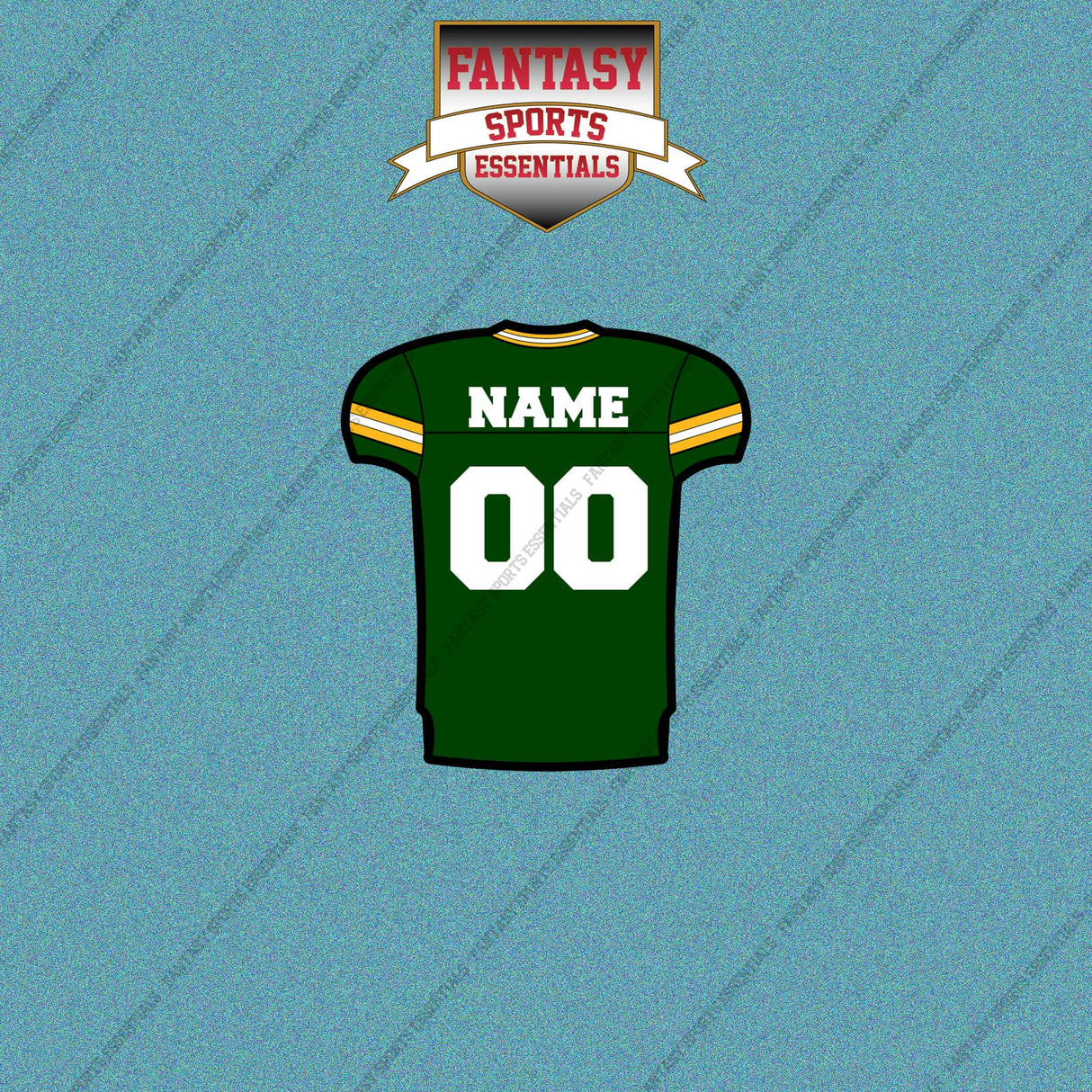 Green Bay Packers Personalized Current Home Jersey Car Decals