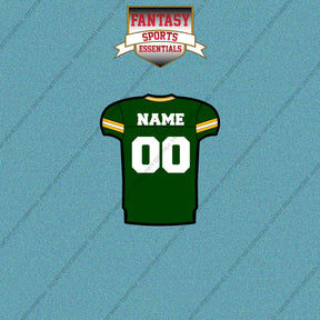 Green Bay Packers Personalized Current Home Jersey Car Decals
