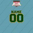 Green Bay Packers Personalized Current Name and Number Car Decals