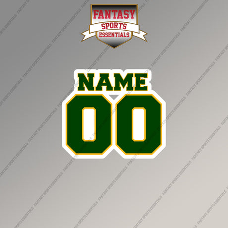 Green Bay Packers Personalized Current Name and Number Magnets
