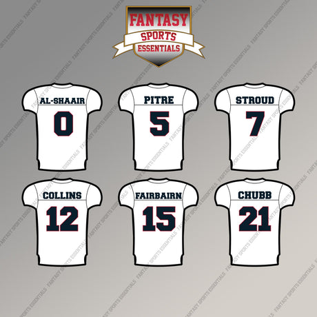 Houston Texans 2025 Away Jersey Magnets (Choose Your Player) Page 1