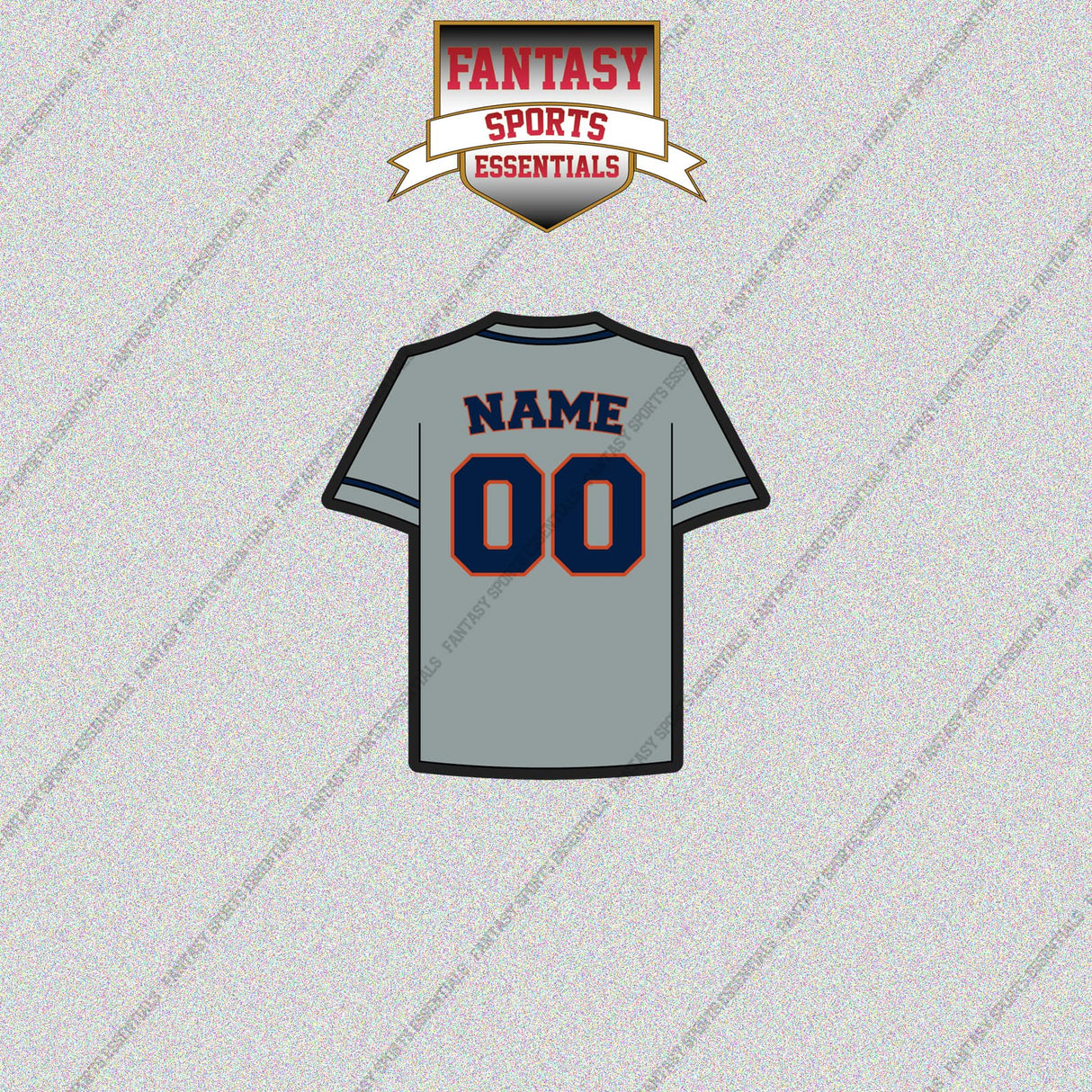 Houston Astros Personalized Current Away Jersey Glossy Stickers