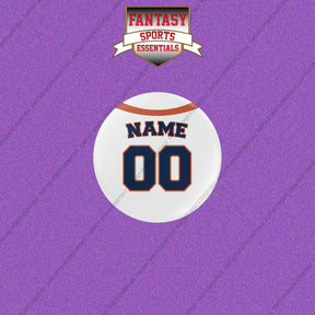 Houston Astros Personalized Current Home Jersey Buttons