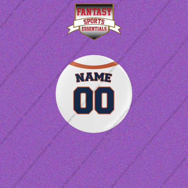 Houston Astros Personalized Current Home Jersey Buttons