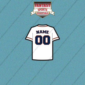 Houston Astros Personalized Current Home Jersey Car Decals