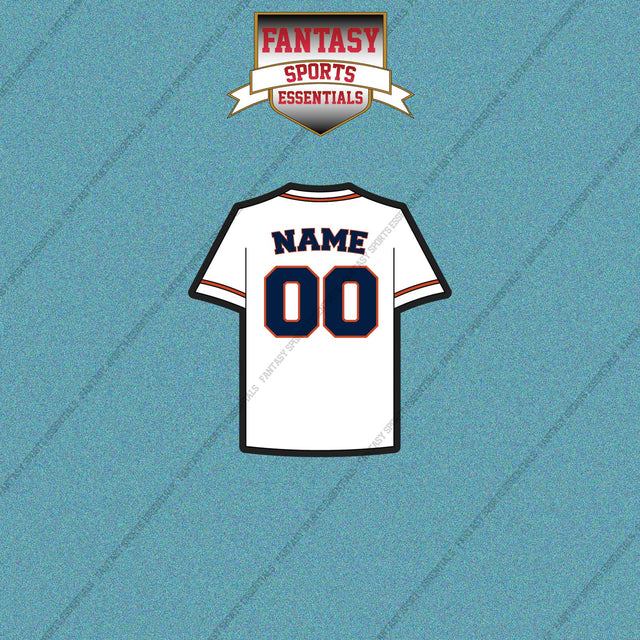 Houston Astros Personalized Current Home Jersey Car Decals