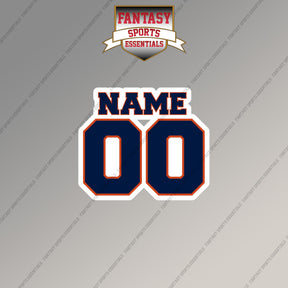 Houston Astros Personalized Current Name and Number Magnets