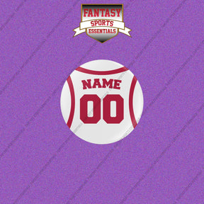 Houston Rockets Personalized Current Away Jersey Buttons