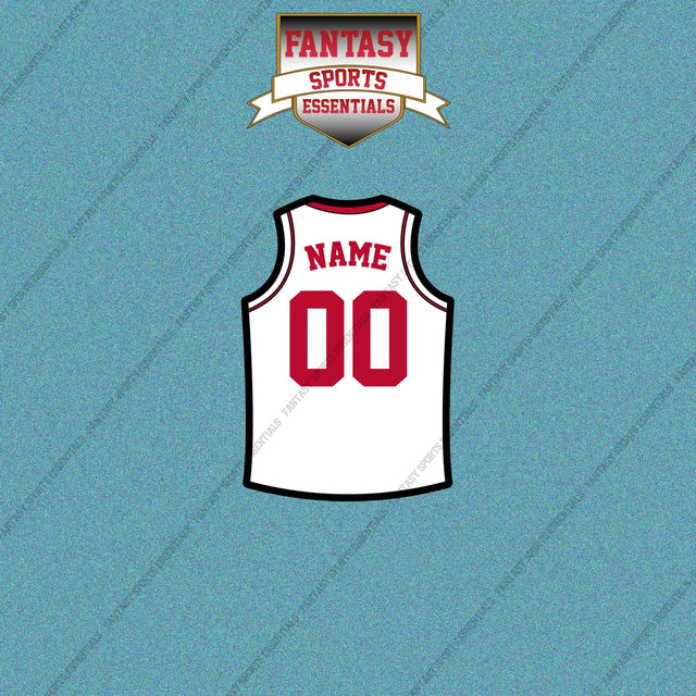 Houston Rockets Personalized Current Away Jersey Car Decals