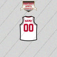 Houston Rockets Personalized Current Away Jersey Glossy Stickers
