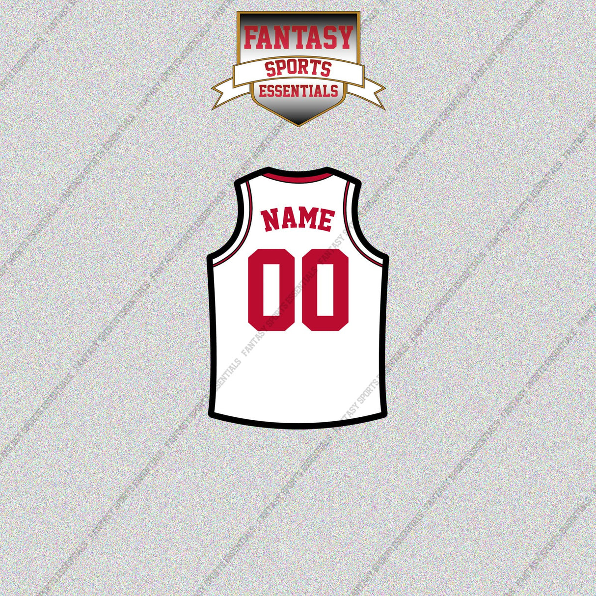 Houston Rockets Personalized Current Away Jersey Glossy Stickers