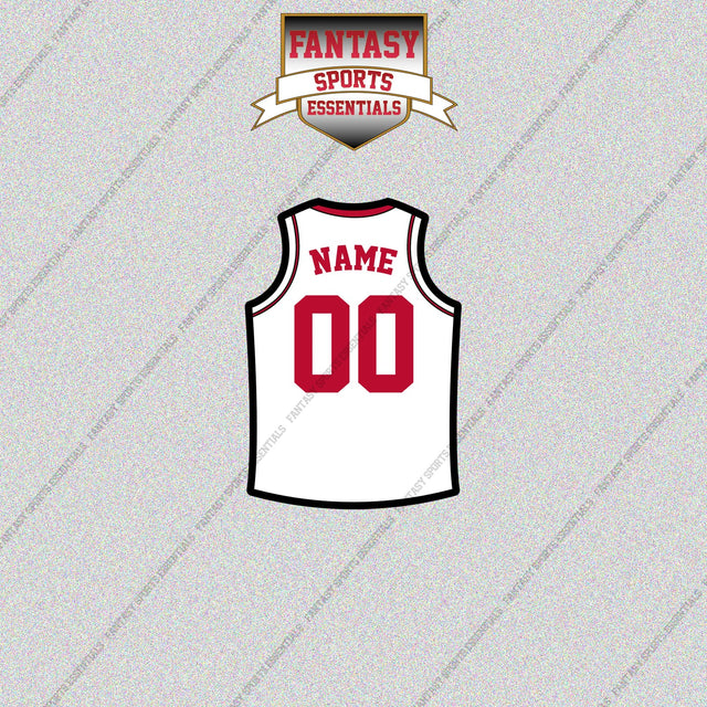Houston Rockets Personalized Current Away Jersey Glossy Stickers