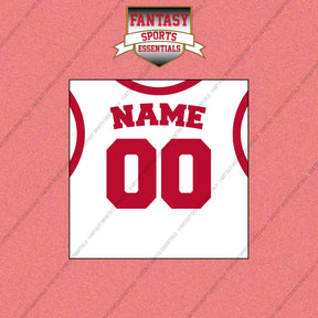 Houston Rockets Personalized Current Away Jersey Wall Art Prints