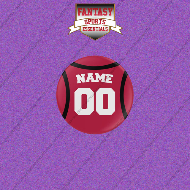 Houston Rockets Personalized Current Home Jersey Buttons