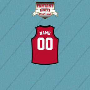 Houston Rockets Personalized Current Home Jersey Car Decals