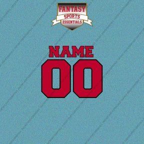 Houston Rockets Personalized Current Name and Number Car Decals