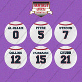 Houston Texans 2025 Away Jersey Button Pins (Choose Your Player) Page 1