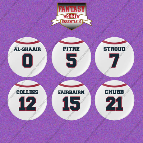 Houston Texans 2025 Away Jersey Button Pins (Choose Your Player) Page 1