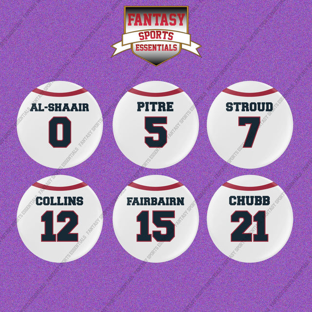 Houston Texans 2025 Away Jersey Button Pins (Choose Your Player) Page 1