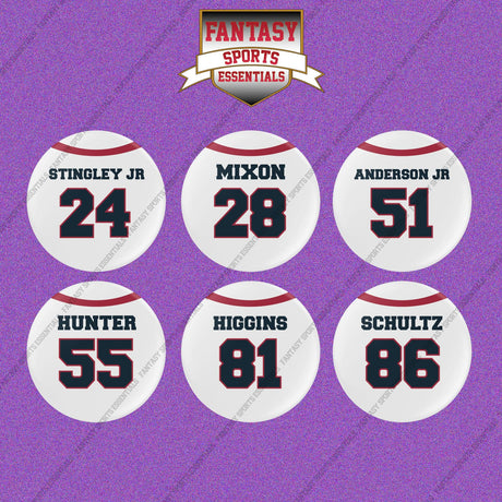 Houston Texans 2025 Away Jersey Button Pins (Choose Your Player) Page 2