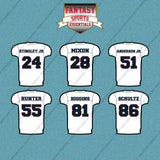 Houston Texans 2025 Away Jersey Car Decals (Choose Your Player) Page 2