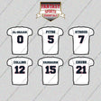 Houston Texans 2025 Away Jersey Glossy Stickers (Choose Your Player) Page 1