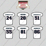 Houston Texans 2025 Away Jersey Glossy Stickers (Choose Your Player) Page 2