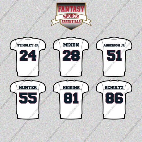 Houston Texans 2025 Away Jersey Glossy Stickers (Choose Your Player) Page 2