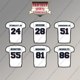 Houston Texans 2025 Away Jersey Magnets (Choose Your Player) Page 2