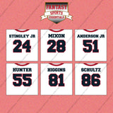 Houston Texans 2025 Away Jersey Wall Art Prints (Choose Your Player) Page 2