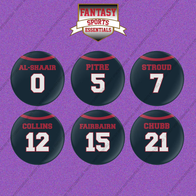 Houston Texans 2025 Home Jersey Button Pins (Choose Your Player) Page 1