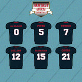 Houston Texans 2025 Home Jersey Car Decals (Choose Your Player) Page 1