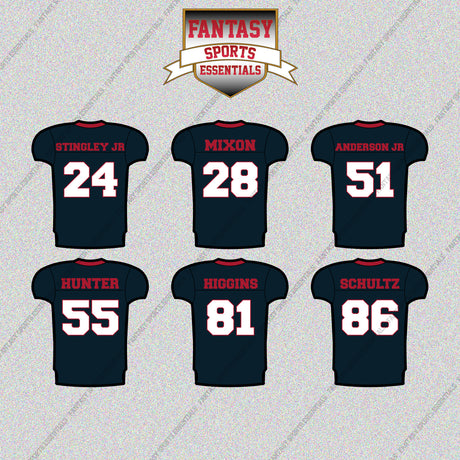Houston Texans 2025 Home Jersey Glossy Stickers (Choose Your Player) Page 2
