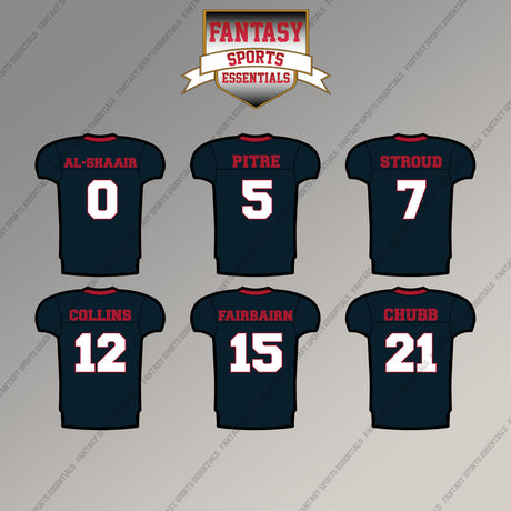 Houston Texans 2025 Home Jersey Magnets (Choose Your Player) Page 1