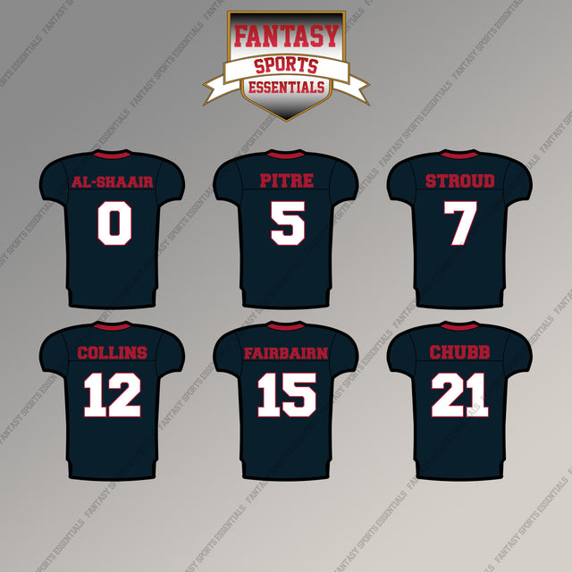 Houston Texans 2025 Home Jersey Magnets (Choose Your Player) Page 1