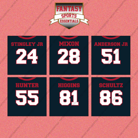Houston Texans 2025 Home Jersey Wall Art Prints (Choose Your Player) Page 2