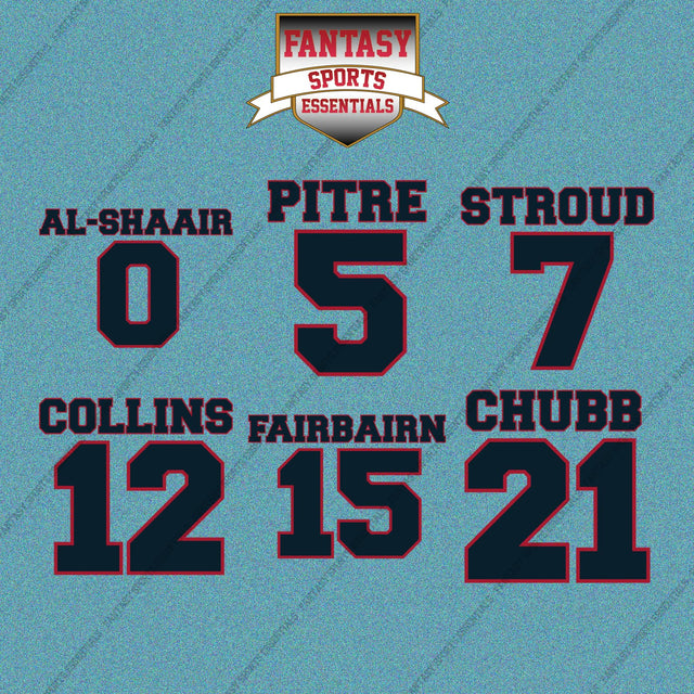 Houston Texans 2025 Name and Number Car Decals (Choose Your Player) Page 1