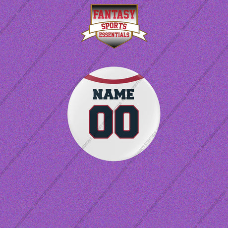 Houston Texans Personalized Current Away Jersey Buttons