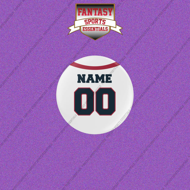 Houston Texans Personalized Current Away Jersey Buttons