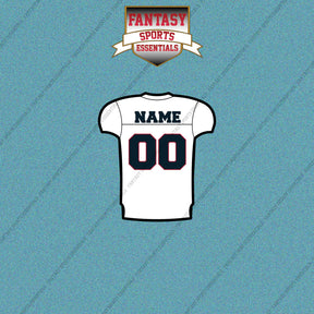 Houston Texans Personalized Current Away Jersey Car Decals