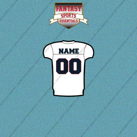 Houston Texans Personalized Current Away Jersey Car Decals