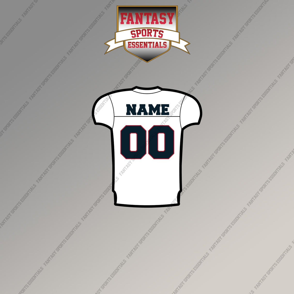 Houston Texans Personalized Current Away Jersey Magnets