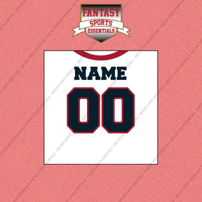 Houston Texans Personalized Current Away Jersey Wall Art Prints