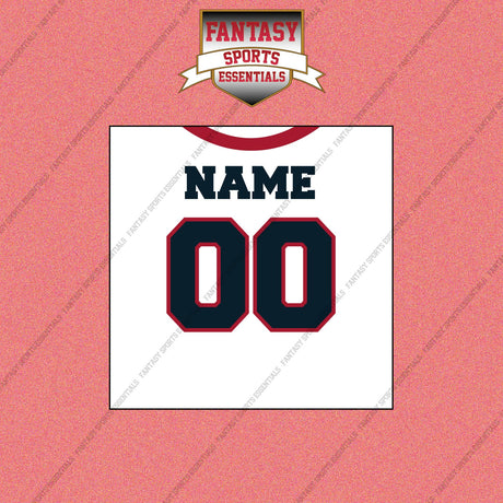Houston Texans Personalized Current Away Jersey Wall Art Prints