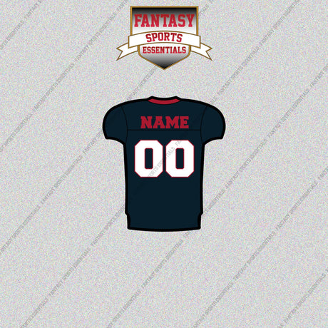Houston Texans Personalized Current Home Jersey Glossy Stickers