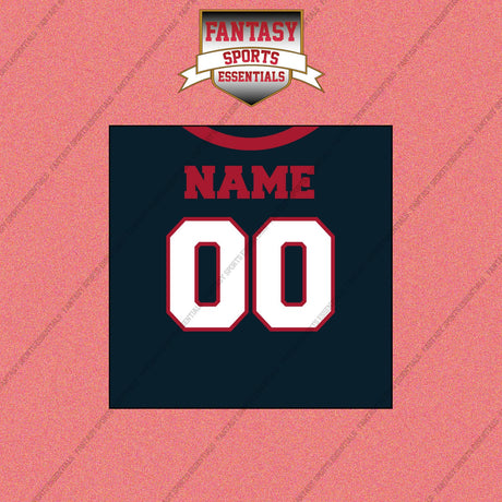 Houston Texans Personalized Current Home Jersey Wall Art Prints
