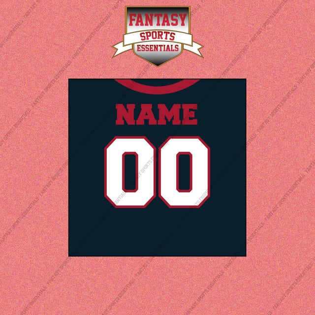 Houston Texans Personalized Current Home Jersey Wall Art Prints