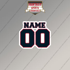 Houston Texans Personalized Current Name and Number Magnets