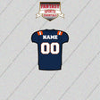 Illinois Fighting Illini Football Personalized Home Jersey Glossy Stickers