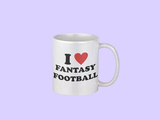 Fantasy Sports Essentials Exclusive I Love Fantasy Football 11 oz Mug